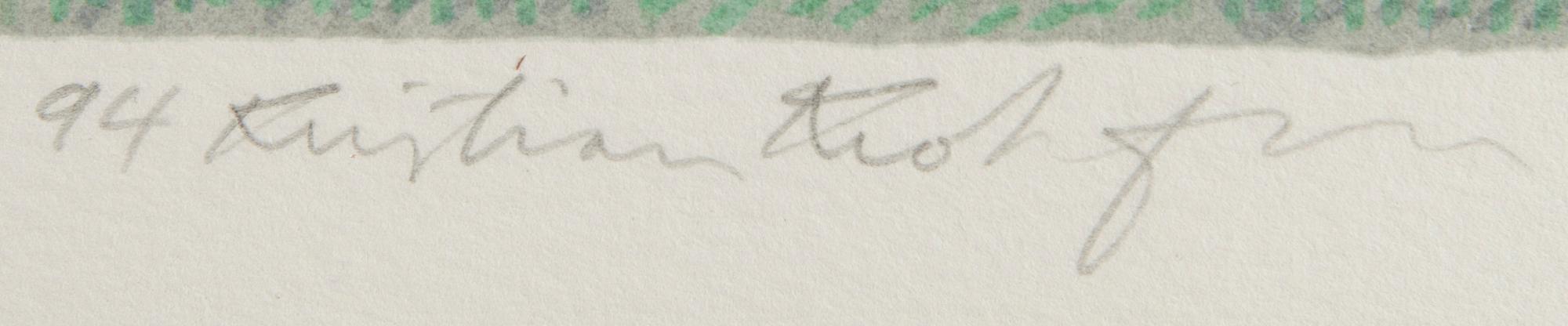 KRISTIAN KROKFORS, färglitografi, signerad, daterad -94, numrerad 32/60.