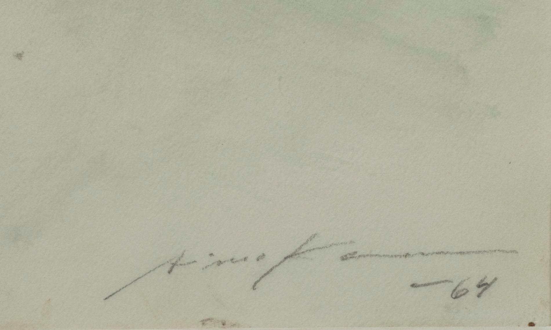 AIMO KANERVA, akvarell, sign. och dat. -64.