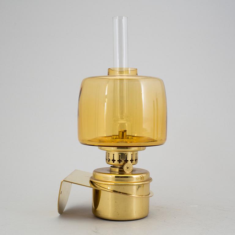 A HANS-AGNE JAKOBSSON wall paraffin lamp, Markaryd Sweden, second half of the 20th century.