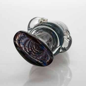 Björn Weckström, a glass caraf, signed Björn Weckström Nuutajärvi Notsjö -77.