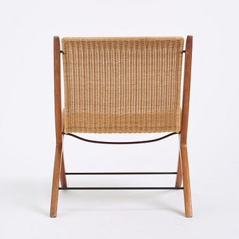 Peter Hvidt & Orla Mølgaard Nielsen, an easy chair,  'model 6103 X-chair', Fritz Hansen, Denmark 1960s.