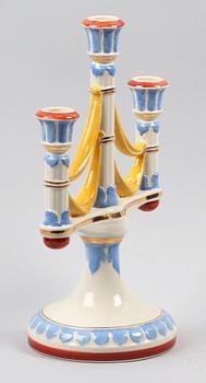 KANDELABER, flintgods, Rörstrand.