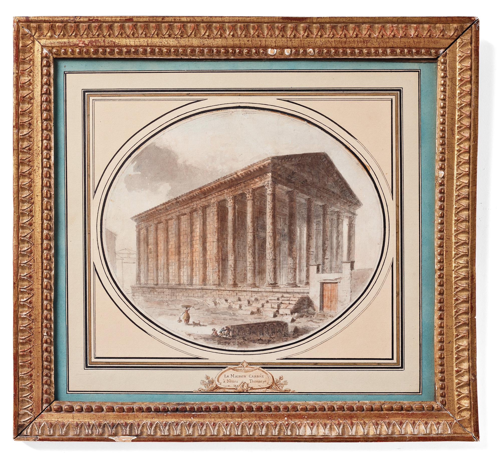 "La Maison Carrée à Nîmes".