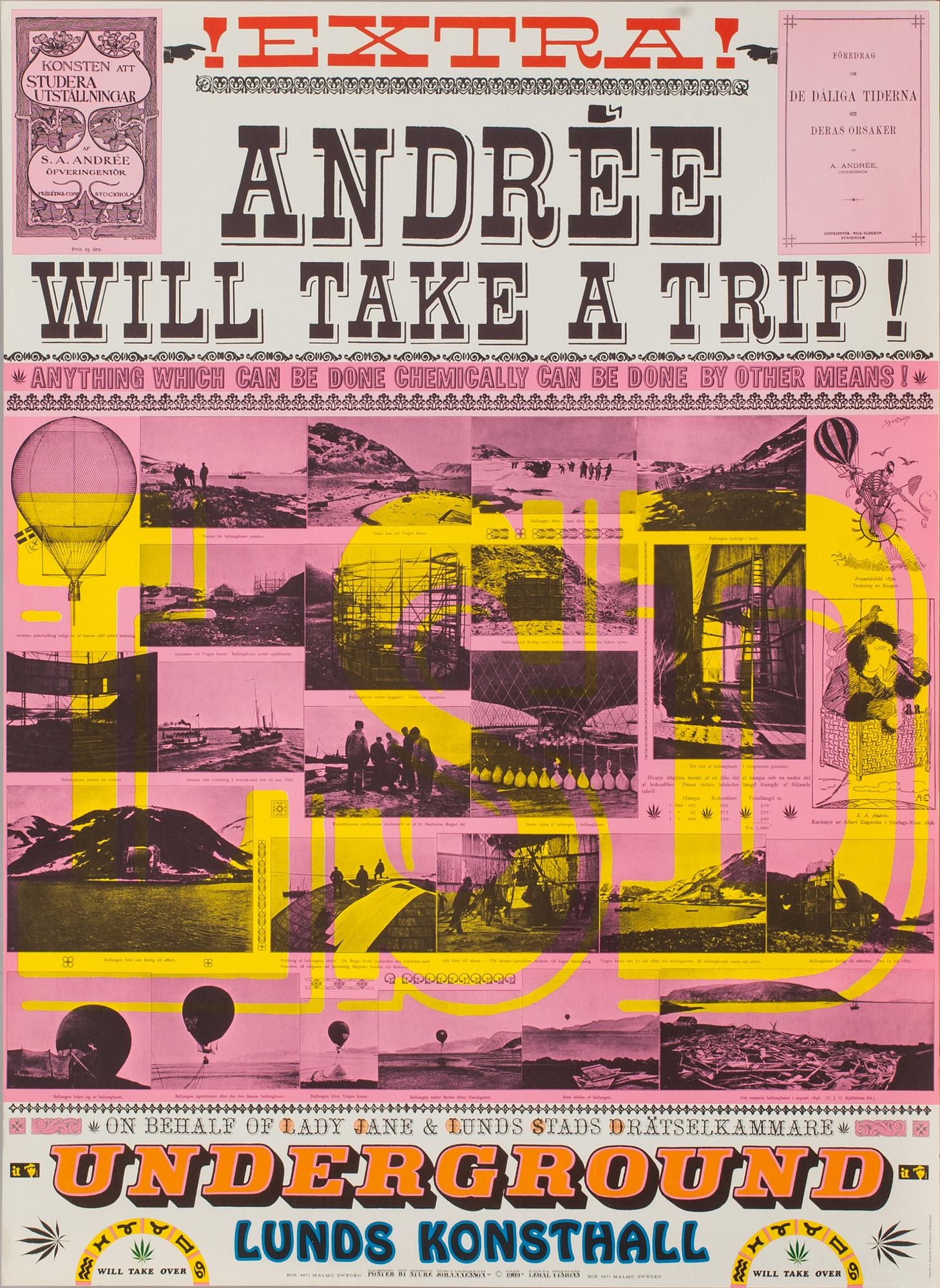 STURE JOHANNESSON, utställningsaffisch, 1969.