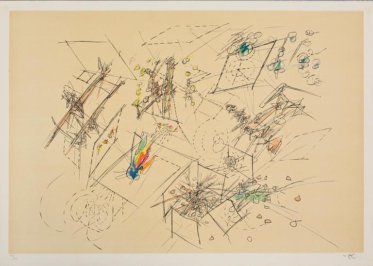 ROBERTO MATTA, mapp, "5 litographies", signerade och numrerade 47/100.