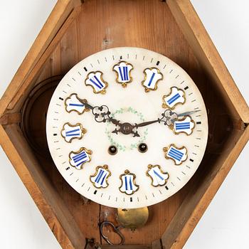 A late 19th century wall clock.