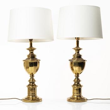Table lamps, a pair, second half of the 20th century.