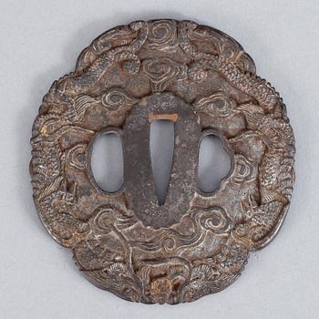 TSUBA, brons, Japan.