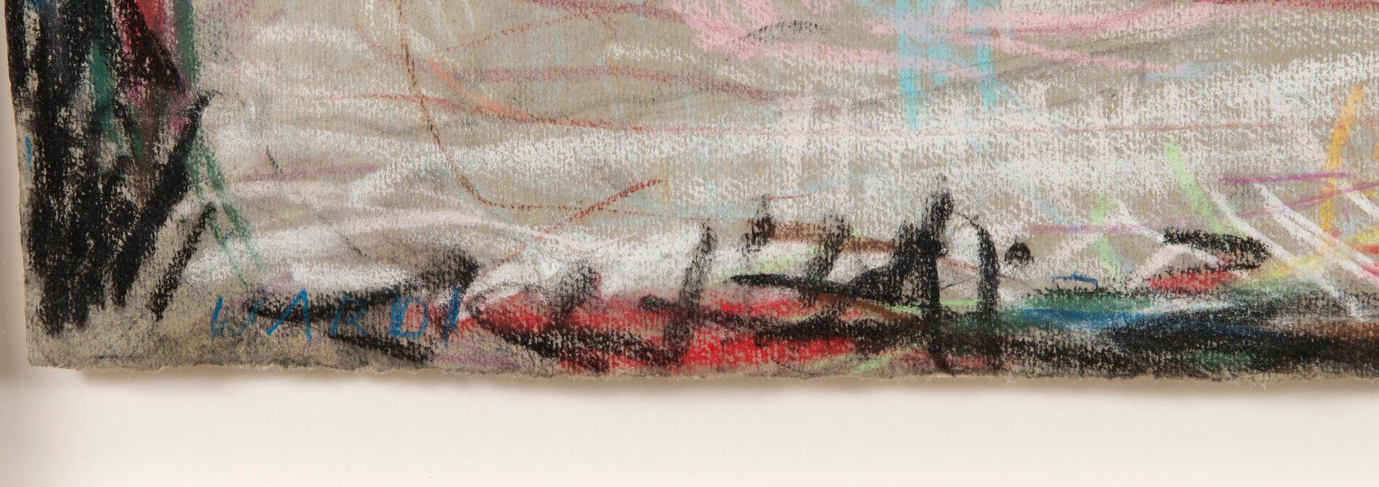 RAFAEL WARDI, pastel, signed.