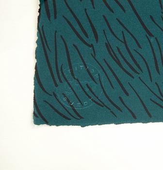 Beverloo Corneille Kvinna med fågel och måne.