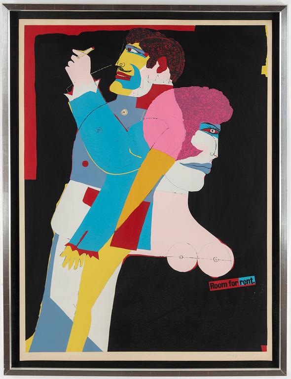 RICHARD LINDNER, silkscreen in color, signed and numbered 29/150.