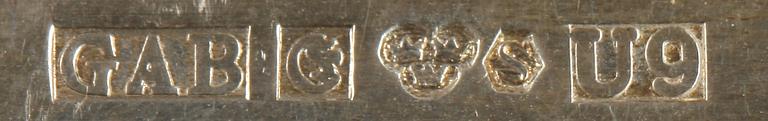 SMÖRGÅSBESTICK, 38 st. Silver "Rosenholm", div årtal. Tot 1200 g.