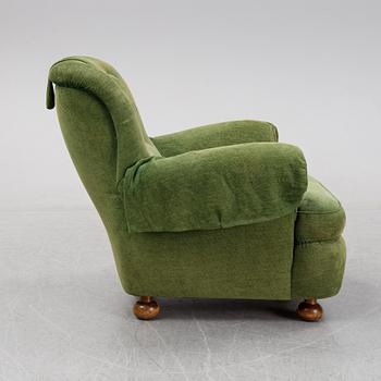 Josef Frank, fåtölj, modell 336, Firma Svenskt Tenn, modellen formgiven 1934.