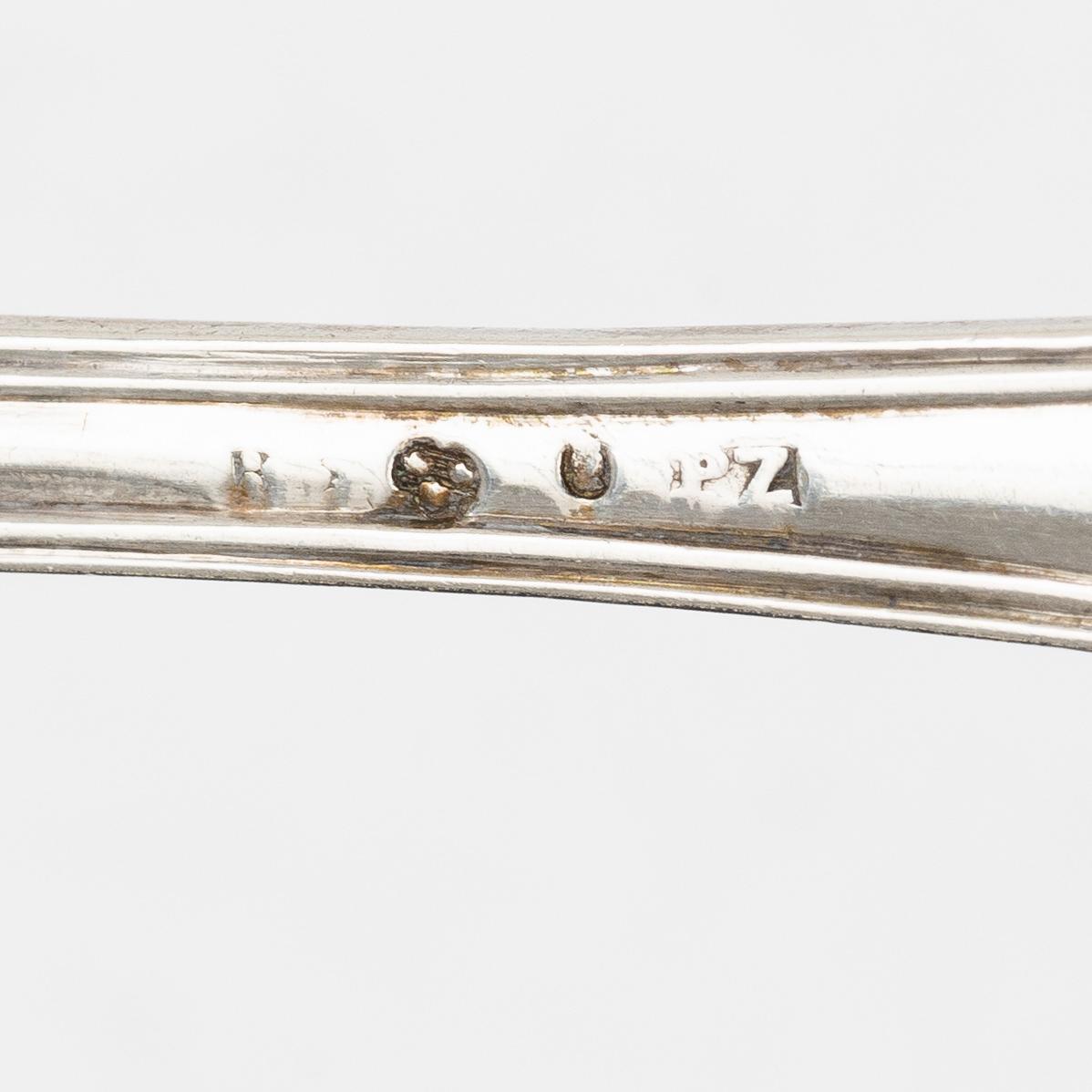 Pehr Zethelius, Forks, 6 pcs, silver, Stockholm 1808.