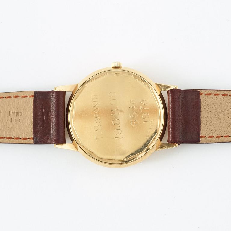 Zenith - 3400. Guld. Automatisk. Ø 34 mm. ca 1974.