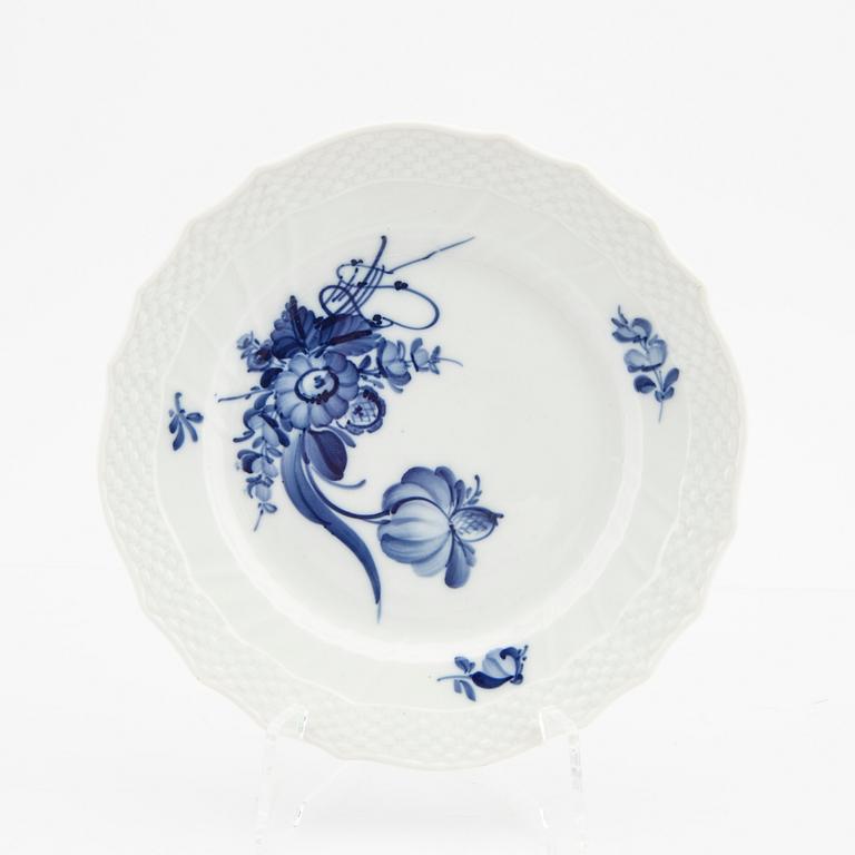 Coffee service 54 dlr "Blå Blomst" Royal Copenhagen Denmark porcelain 1953-1983.