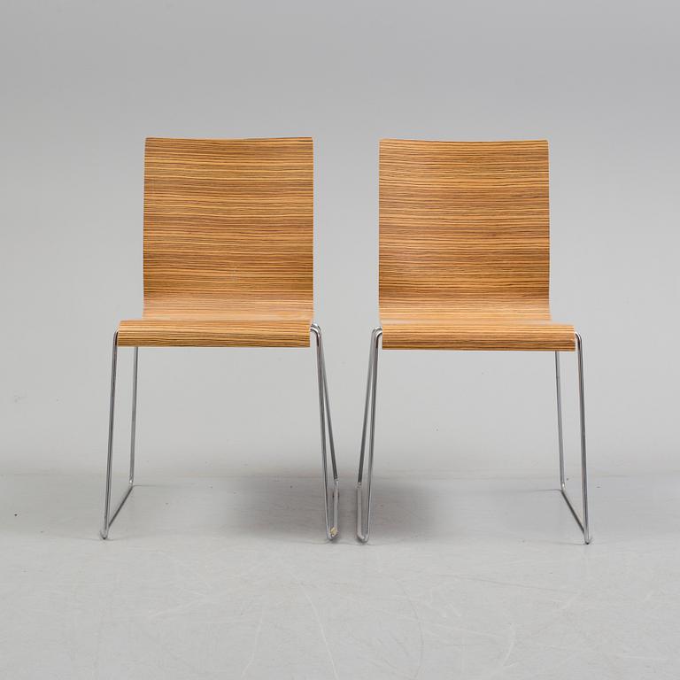 STOLAR, 6 st, Kuadra chair 1321, Pedrali, Italien.