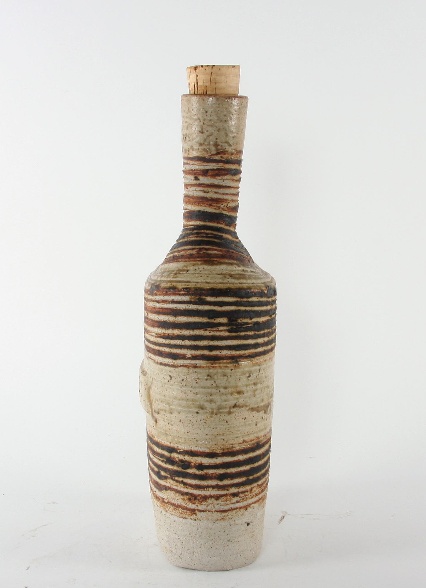 FLASKA, stengods, TUE, Danmark.