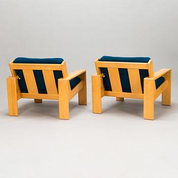 Esko Pajamies, fåtöljer ett par, "Bonanza" Asko, 1980-tal.