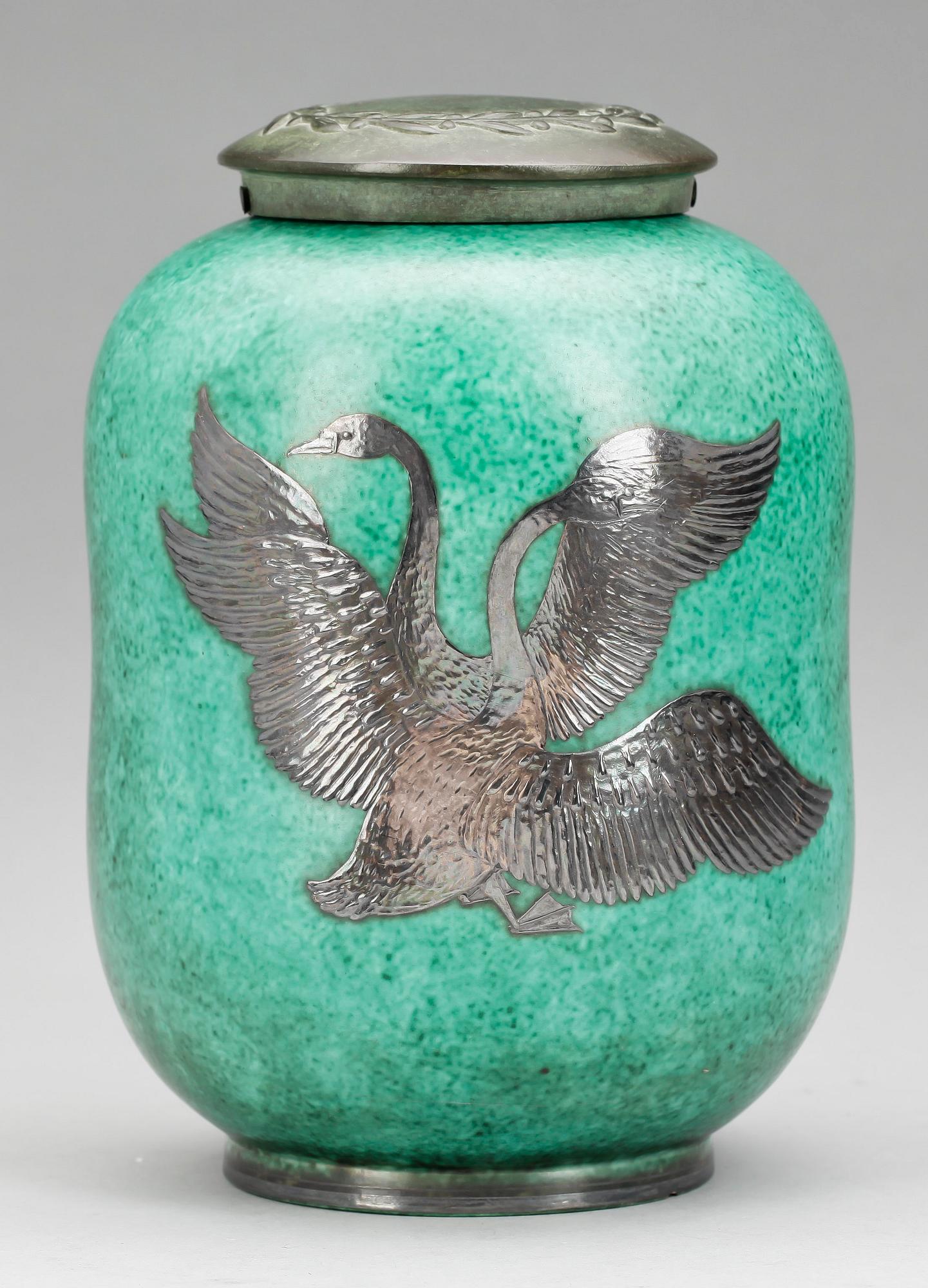 URNA, stengods, "Argenta", Wilhelm Kåge, Gustavsberg.