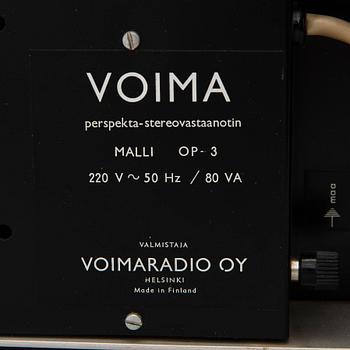 TAPIO KÖYKKÄ and YRJÖ TURKKA, VOIMA OP-3 TUBE AMPLIFIER by Voimaradio Oy 1971.