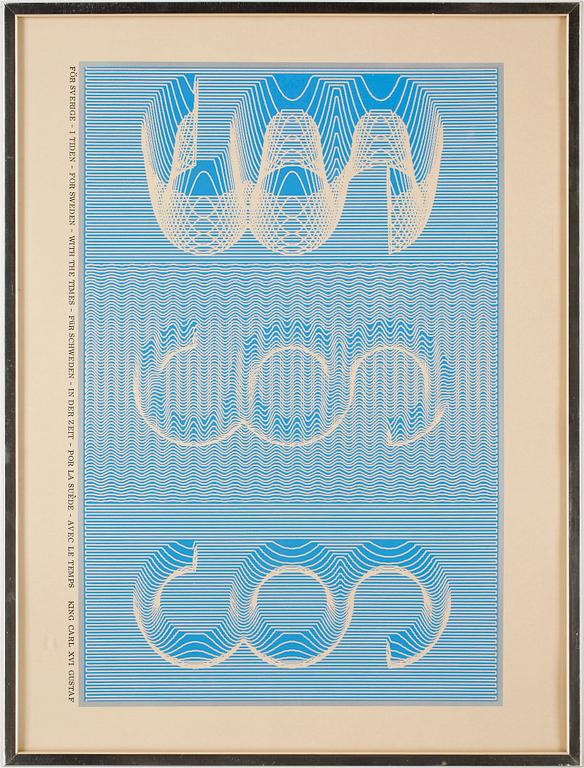 STURE JOHANNESSON, serigrafi, ej signerad, 1970-tal.