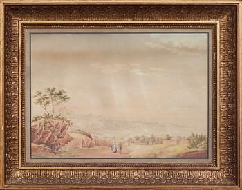 THÉOPHILE CHRISTIAN STEINLEN, akvarell med lavering. Signerad och daterad 1818.