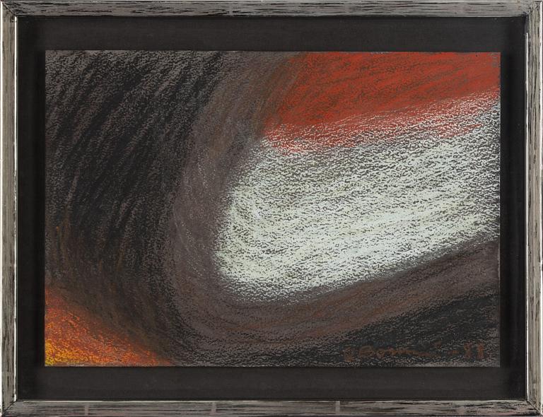 Olle Bonniér, pastel, signed and dated -88.