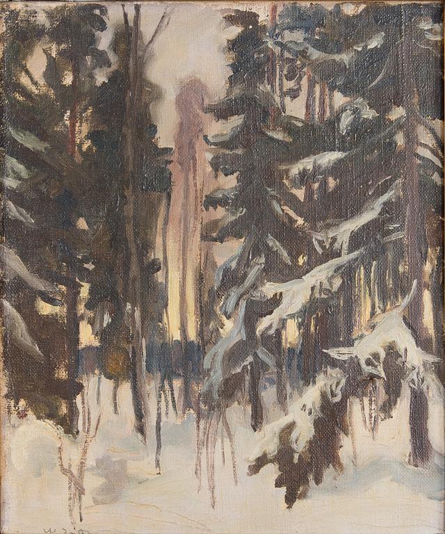 WILHO SJÖSTRÖM, olja på duk, signerad.