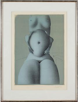 PAUL WUNDERLICH, färglitografi, signerad, ea-upplaga.
