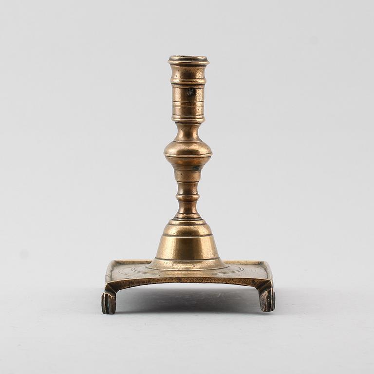 LJUSSTAKE, mässing, 1600-tal.