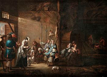 340. Gillis van Tilburg II, Tavern interior with a feasting party.