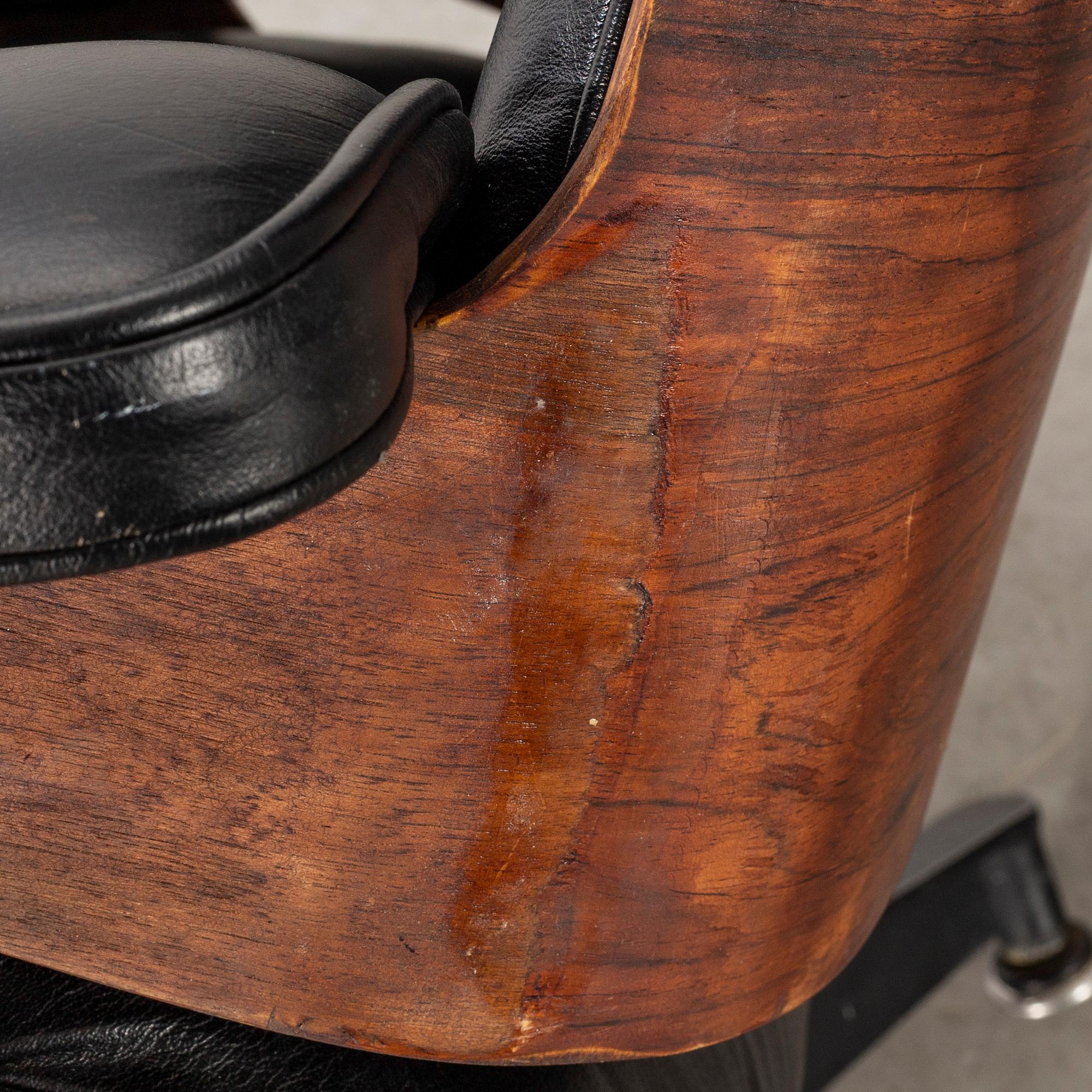 CHARLES AND RAY EAMES, "Lounge chair" from Herman Miller, USA, 1978.