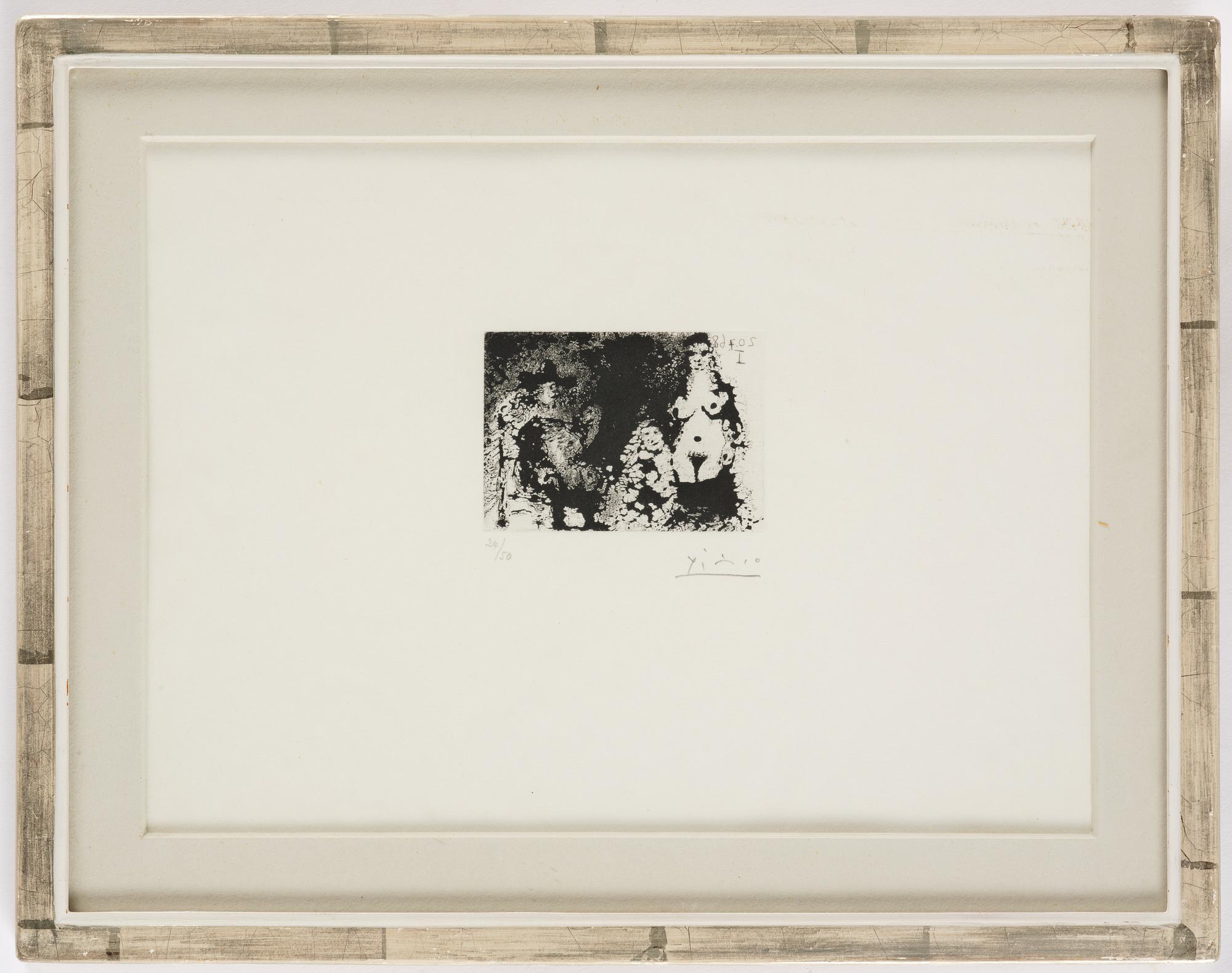 Pablo Picasso, Seated Man with Pipe, Maja and Célestine, from "Série 347".