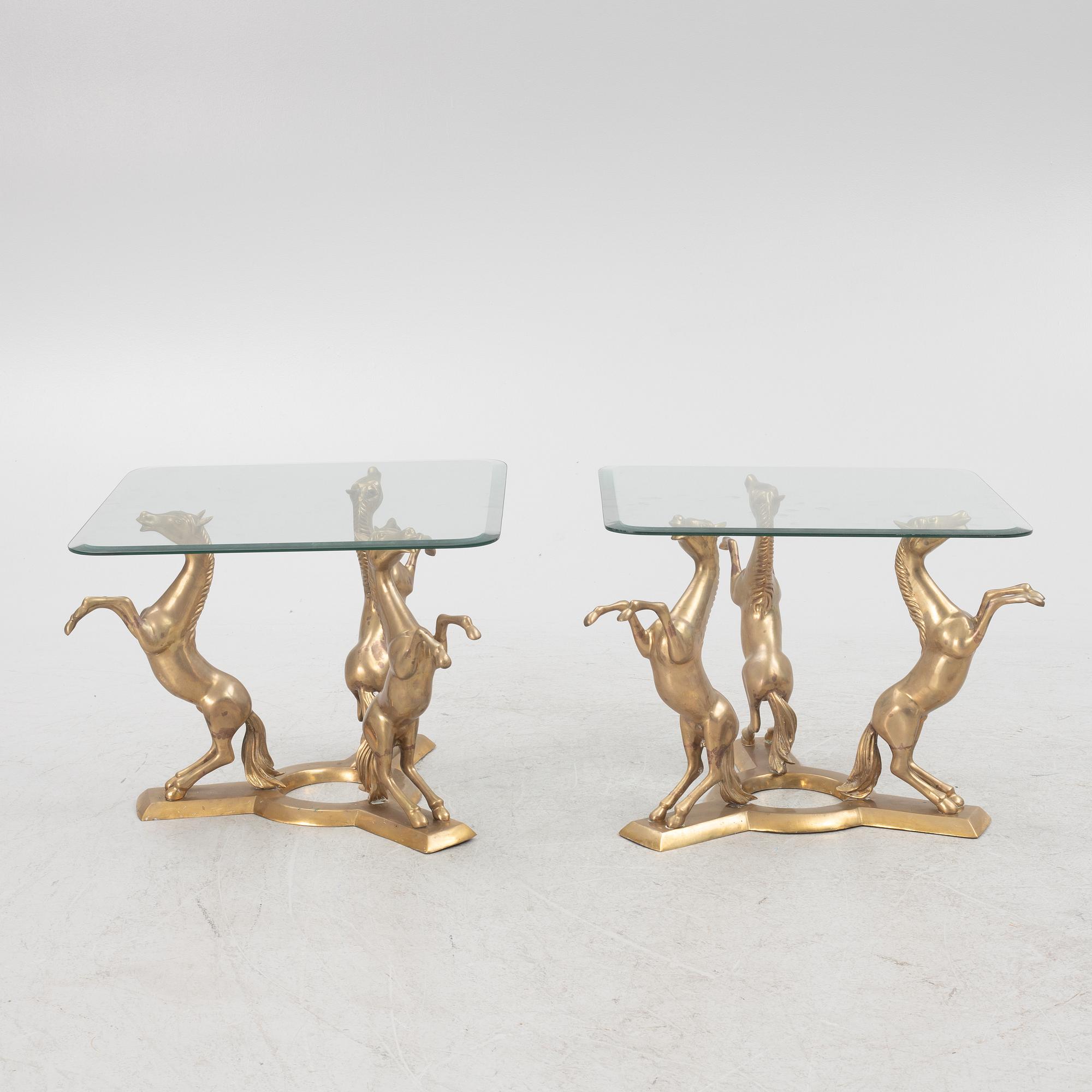 A pair of side tables, late 20th Century.