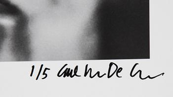 Carl Johan De Geer, photo, signed 1/5.