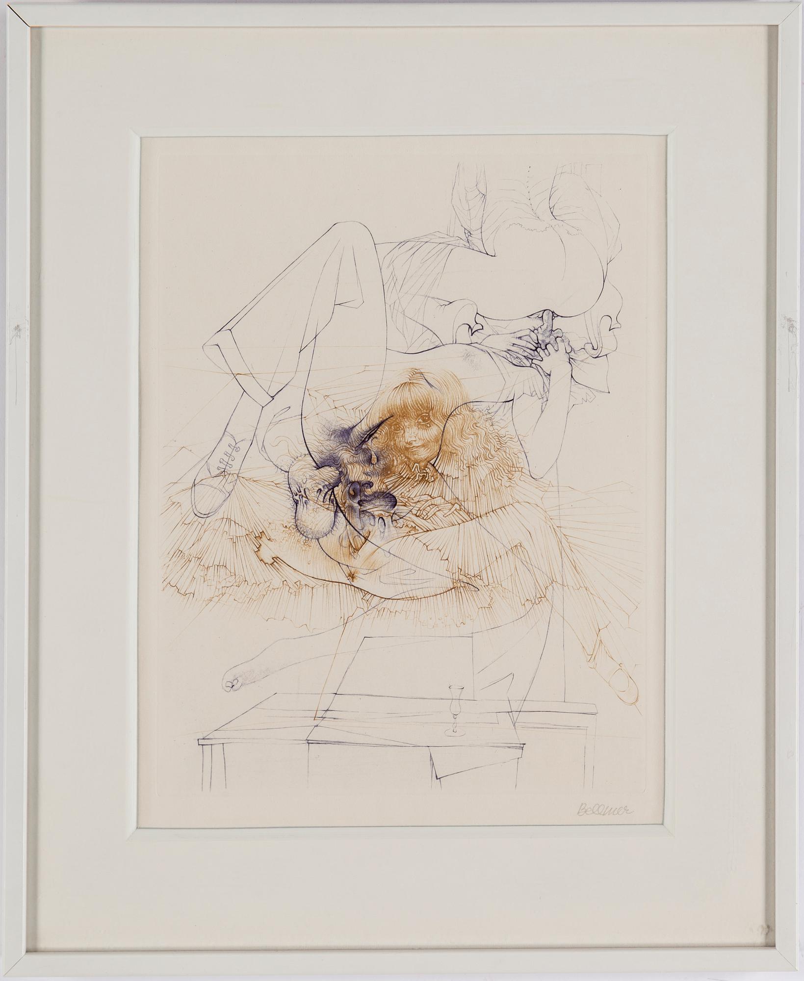 HANS BELLMER, 10 etchings in two colours, 1966-68, signed in pencil.