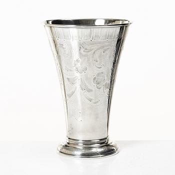 C.G. Hallberg, CG Hallberg, a sterling silver vase, Stockholm, 1961.