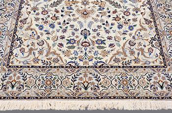 A CARPET, Nain part silk, so called 9 LAA, ca 307 x 210 cm.