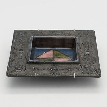 Rut Bryk, a stoneware wall relief, signed BRYK.