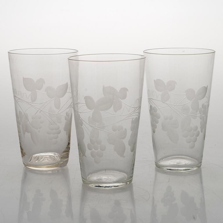 A 84-piece 'Savoy' glasswear, 1940s.