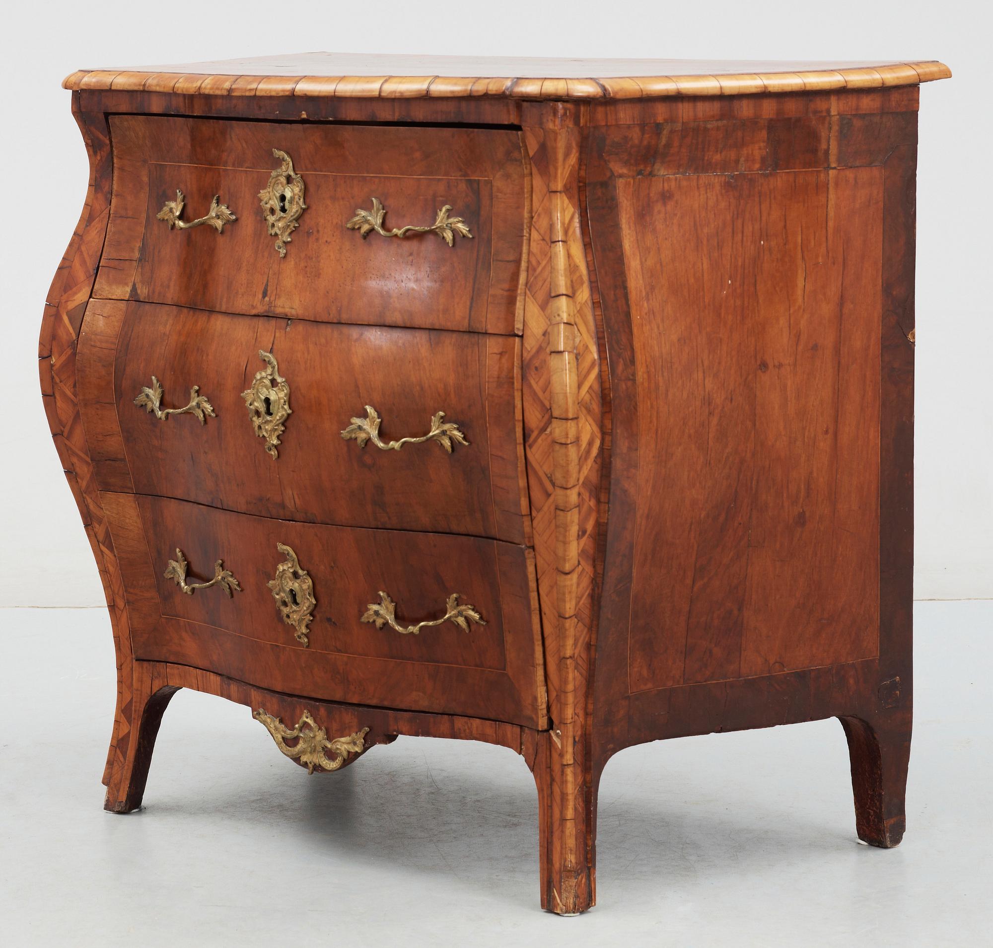 BYRÅ, rokoko, Sverige 1700-tal.