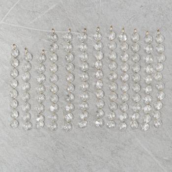 A J T Kalmar brass and glass ceiling light, second half of the 20th Century.