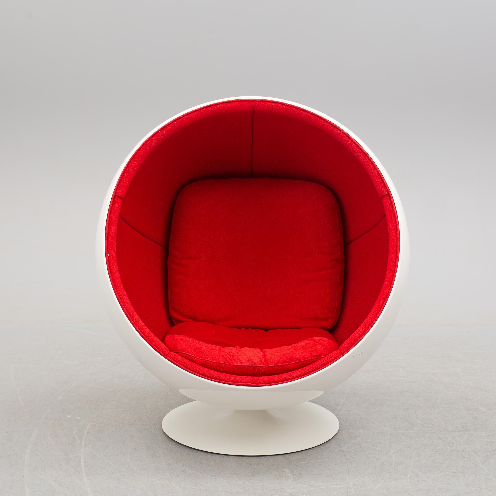 EERO AARNIO, fåtölj, 'Åskbollen', Adelta, Finland, formgiven 1965.