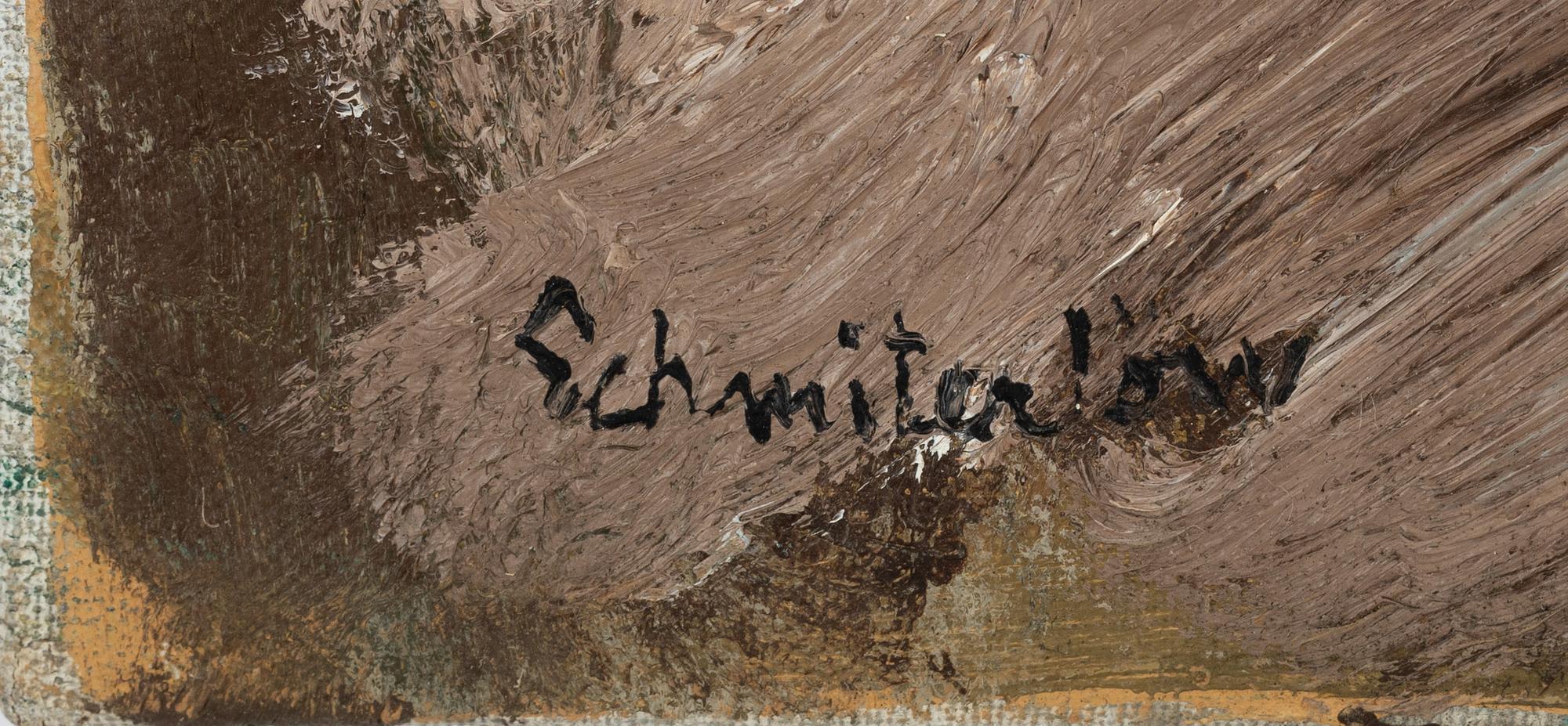 Bertram Schmiterlöw, oil on canvas, signed.