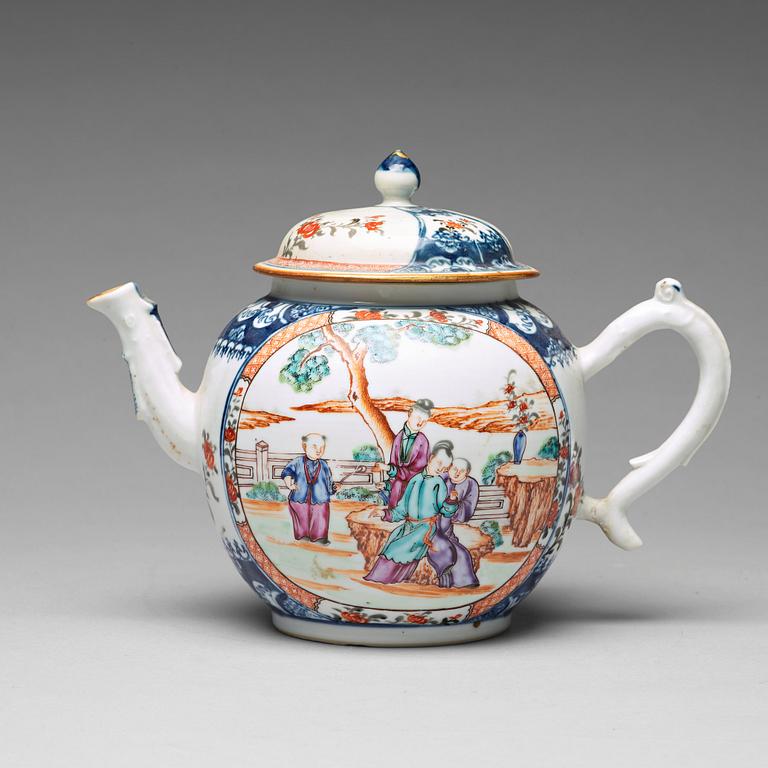 A large famille rose punch pot, Qing dynasty, Qianlong (1736-95).