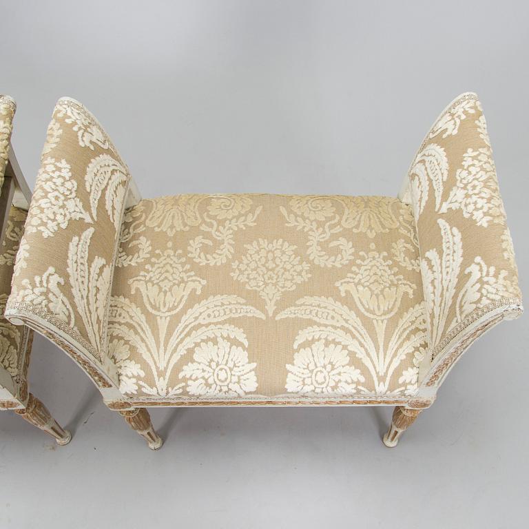 Banketter, ett par, omkring år 1800, Sengustavianska.