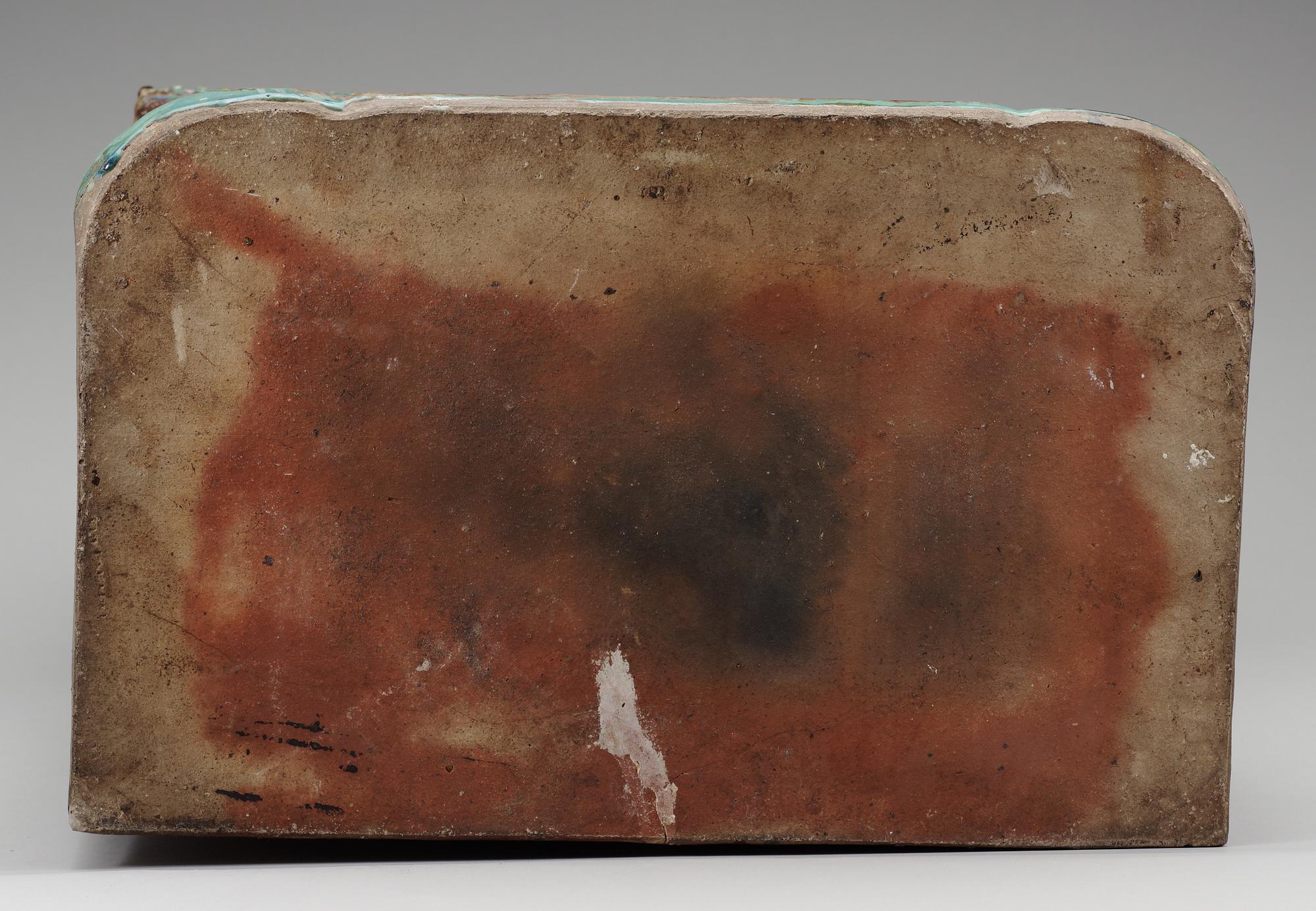 A large glazed shrine, presumably Ming dynasty.