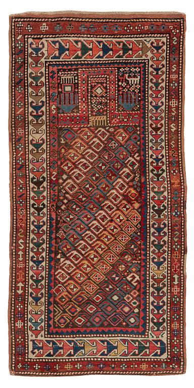 Bönematta, antik Kazak, södra Kaukasus, ca 184 x 89 cm.