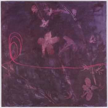 Jette L Ranning, signed and dated 2002 verso. Triptych. Oil on canvas.